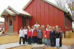 The Eco Schoolhouse is a classroom where sustainable learning is integrated into the curriculum.