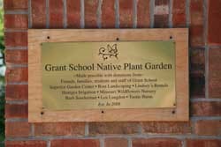 Parents, children and businesses donated time and materials for the garden which has become a National Wildlife Society Certified Wildlife Habitat.